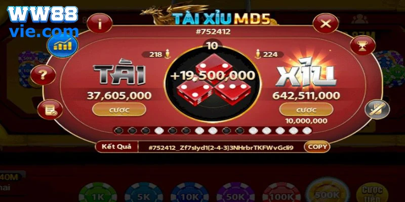 Chiến lươc hay trong cách bắt cầu tài xỉu MD5